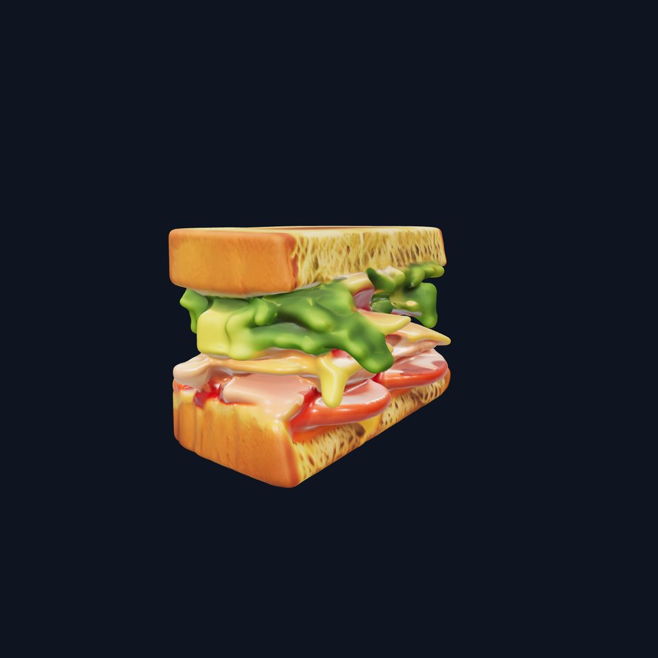 Realistic Sandwich Model Pack for D Rendering and Games